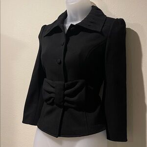 Diane Von Furstenberg vintage Bow Black Blazer, 2